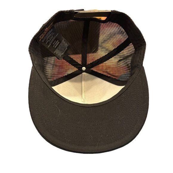 Hurley Icon Solid Flat Trucker Baseball Cap Black White Hat OSFA Black & White - Picture 4 of 5